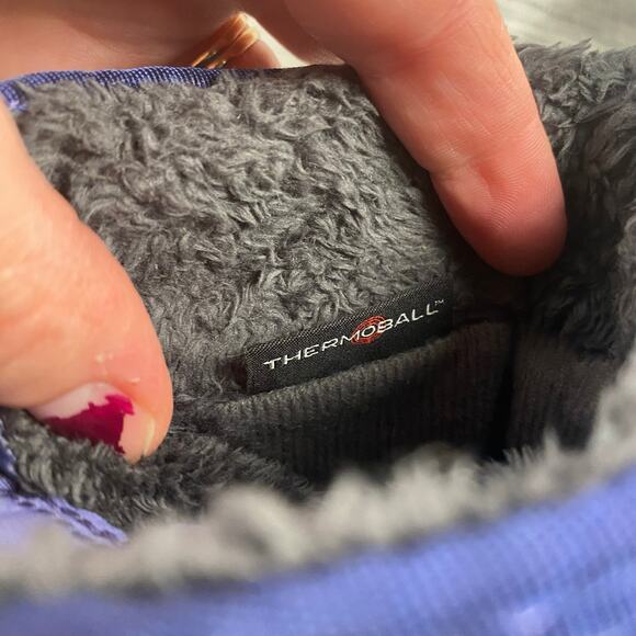 The North Face Thermoball 8" Lace Boots Purple Quilted Size 7 Winter Snow Cozy - Picture 7 of 11